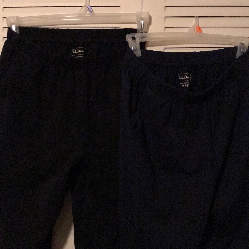 L L bean pants size med petite